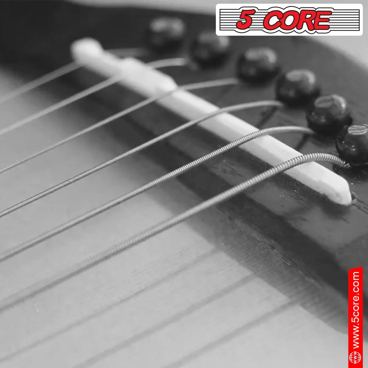 Guitar Strings / DB 5 Core Steel Acoustic Guitar Strings Light Gauge 0.010-0.048 Plain Steel Shield Bass Accessories 6 Strings Guitar Instruments