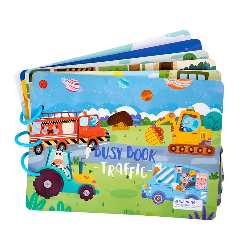 Autism My First Preschool Toddler Quiet Book Montessori Felt Busy Book for Kids Activity Book Early Educational Toys