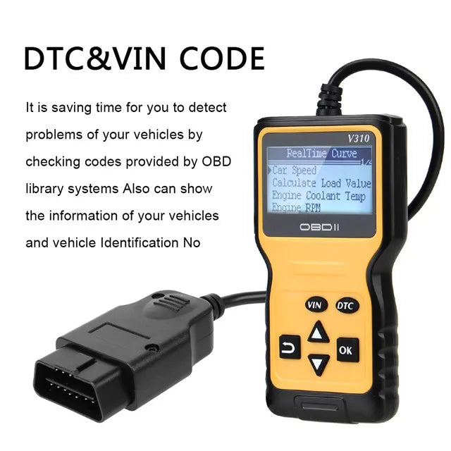 OBD2 Scanner Engine Fault Diagnostic Tool Code Reader V310 OBD II Obd2 Car Scanner Support Multi-Brands Car