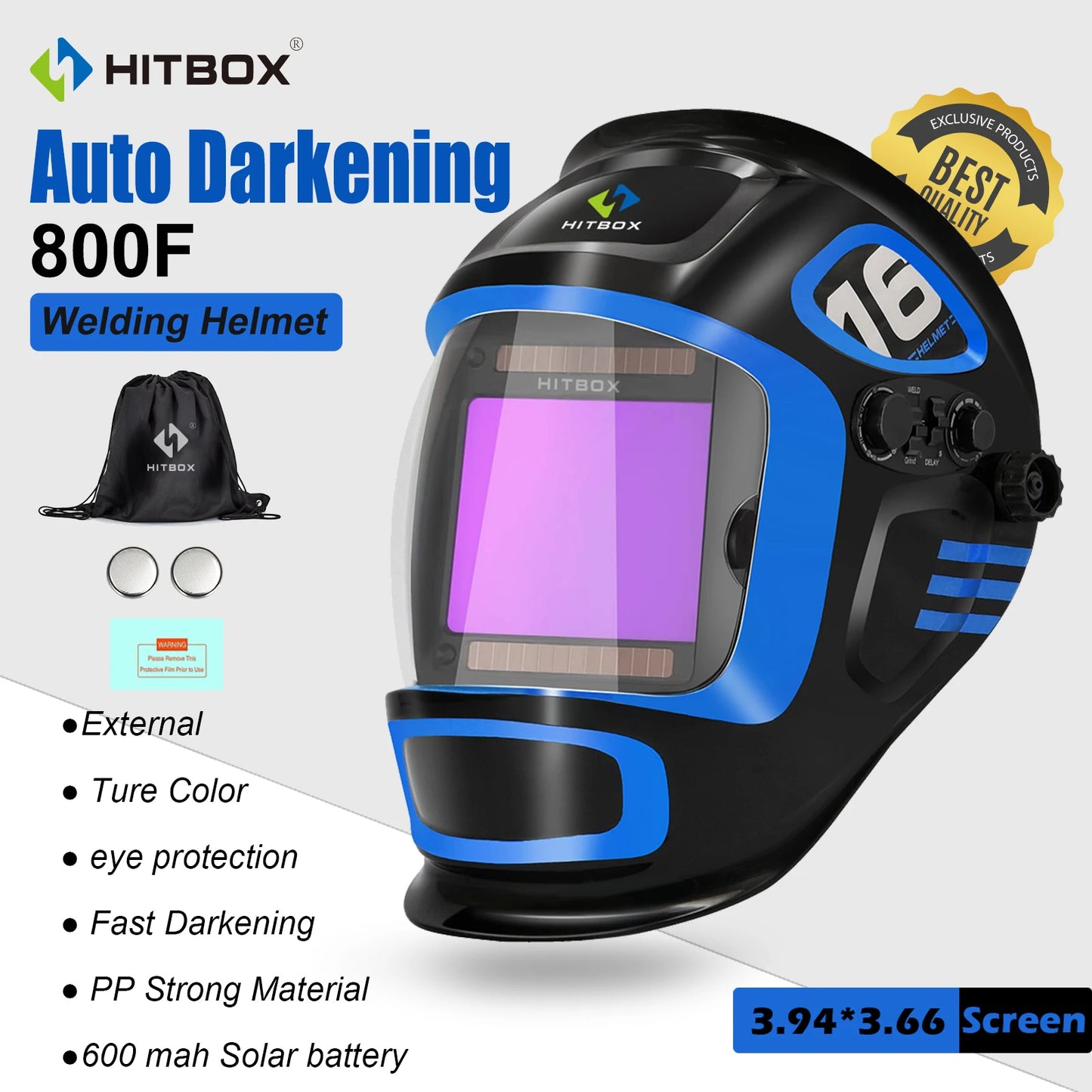Automatic Shade Controlling Welding Helmet Glass Clear Welding Helmet