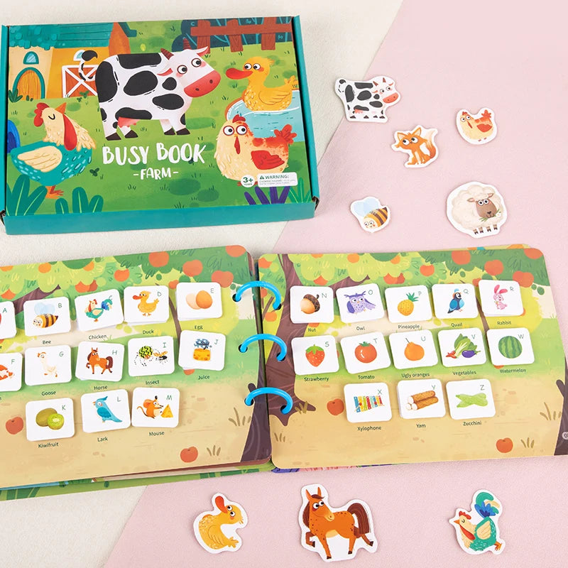 Autism My First Preschool Toddler Quiet Book Montessori Felt Busy Book for Kids Activity Book Early Educational Toys