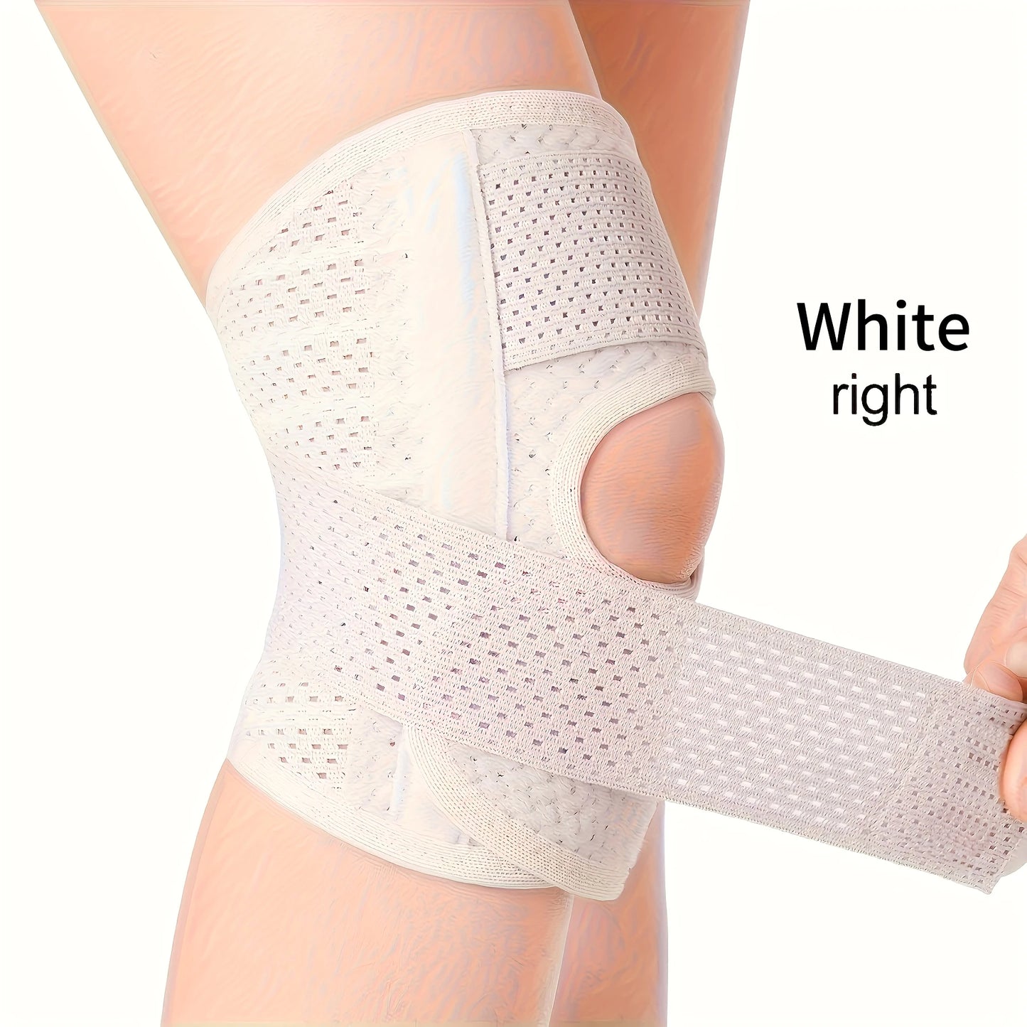 1 Pc Knee Brace with Side Stabilizers & Breathable Adjustable Knee Sleeve
