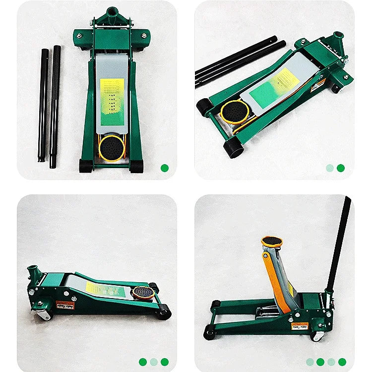 Automotive Jack / 4T Ton Manual Lifting Tool Double Pump Horizontal Hydraulic Jack for Car Manufacturing Plant Steel New Low Cost for Retail