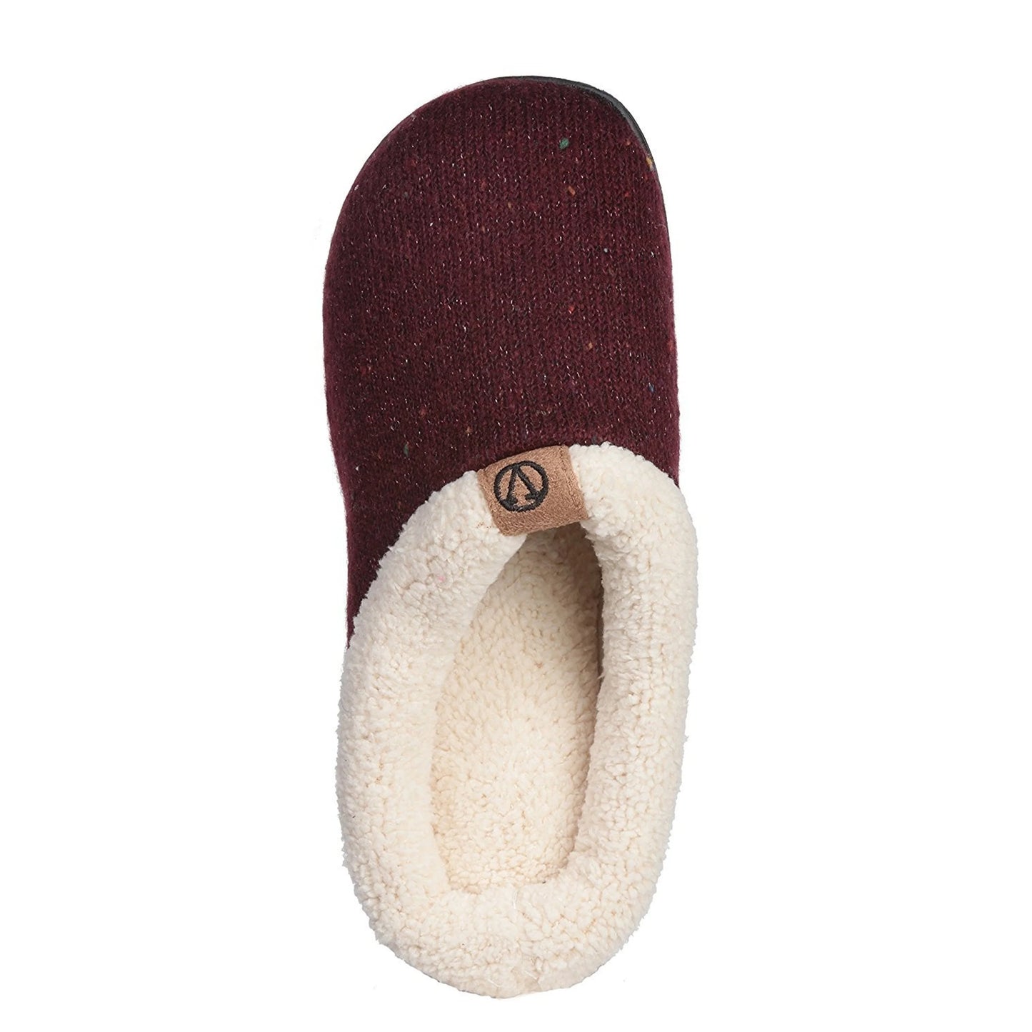 TD Women's Lightweight PVC Lined Knit Fleece Sweater Clog for Slippers Anti-Slippery Hotel Shoes Soft Cushioning for Bathroom