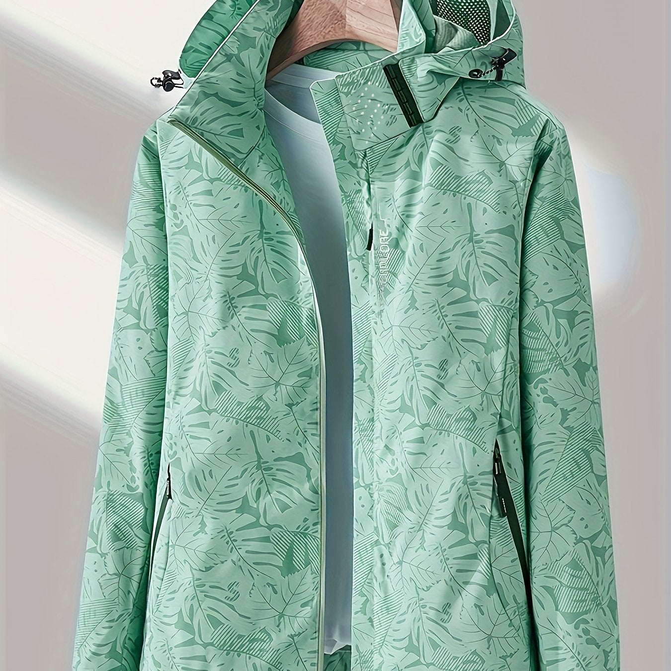 Women'S Windproof Jacket with Full-Zip Front - Lightweight Outdoor Coat, Stand Collar, Non-Stretch Fabric for Hiking, Camping, Travel - Bright Pink Windproof Shell (Spring/Fall/Summer) - Easy-Care Design, Hiking Gear, Camping