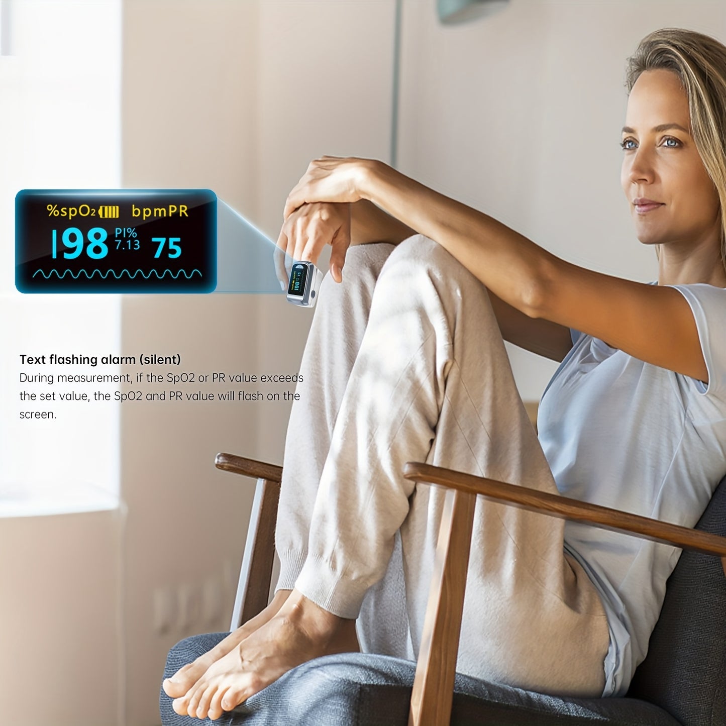 Pulse Oximeter Fingertip SpO2 Heart Rate Monitor / Blood Oxygen Saturation Monitor