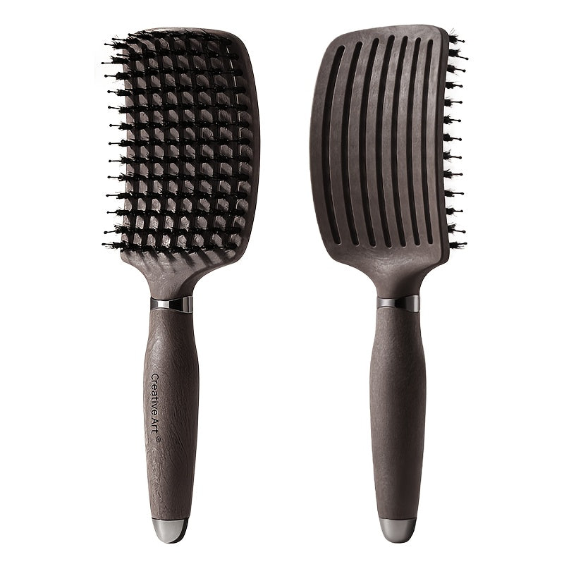 1pc Detangling Brush with Vented Design - Wet & Dry Detangler for Women, Men & Kids, Suitable for Long, Thick, Thin, Curly, Straight & Tangled Hair, Ideal for Fast Drying & Styling Massage