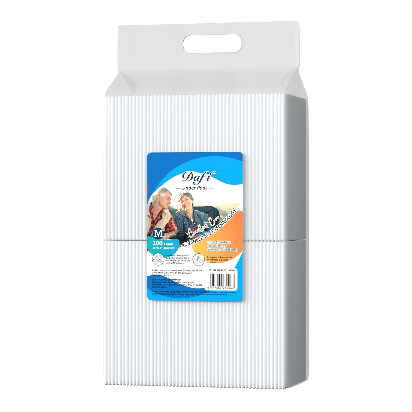 Bed Pads / DAFI 36"x 36"(40 Count) Disposable Bed Pads Extra Large Adult Incontinence Under pads, Effective Odor Control / Super Absorbent Protection for Elderly, Adult