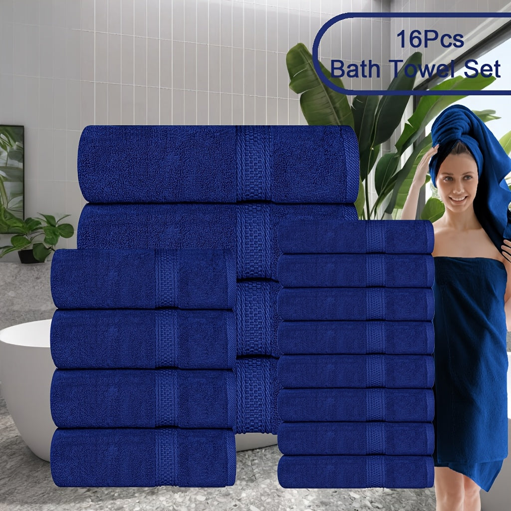 8pcs Bath Towel Set, 2 Bath Towels, 2 Hand Towels, 4 Washcloth, Luxurious, Soft, Skin Friendly, Good Water Absorption, Quick Drying, Thickened Bathing Towel, Suitable for Home, Hotel, Travel, Fitness, Beauty SPA, Etc, Wash Cl
