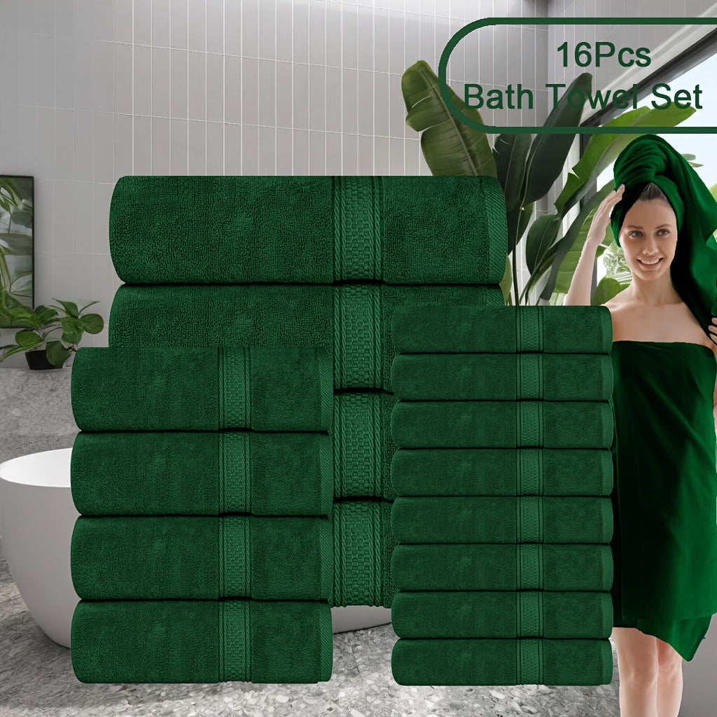 8pcs Bath Towel Set, 2 Bath Towels, 2 Hand Towels, 4 Washcloth, Luxurious, Soft, Skin Friendly, Good Water Absorption, Quick Drying, Thickened Bathing Towel, Suitable for Home, Hotel, Travel, Fitness, Beauty SPA, Etc, Wash Cl