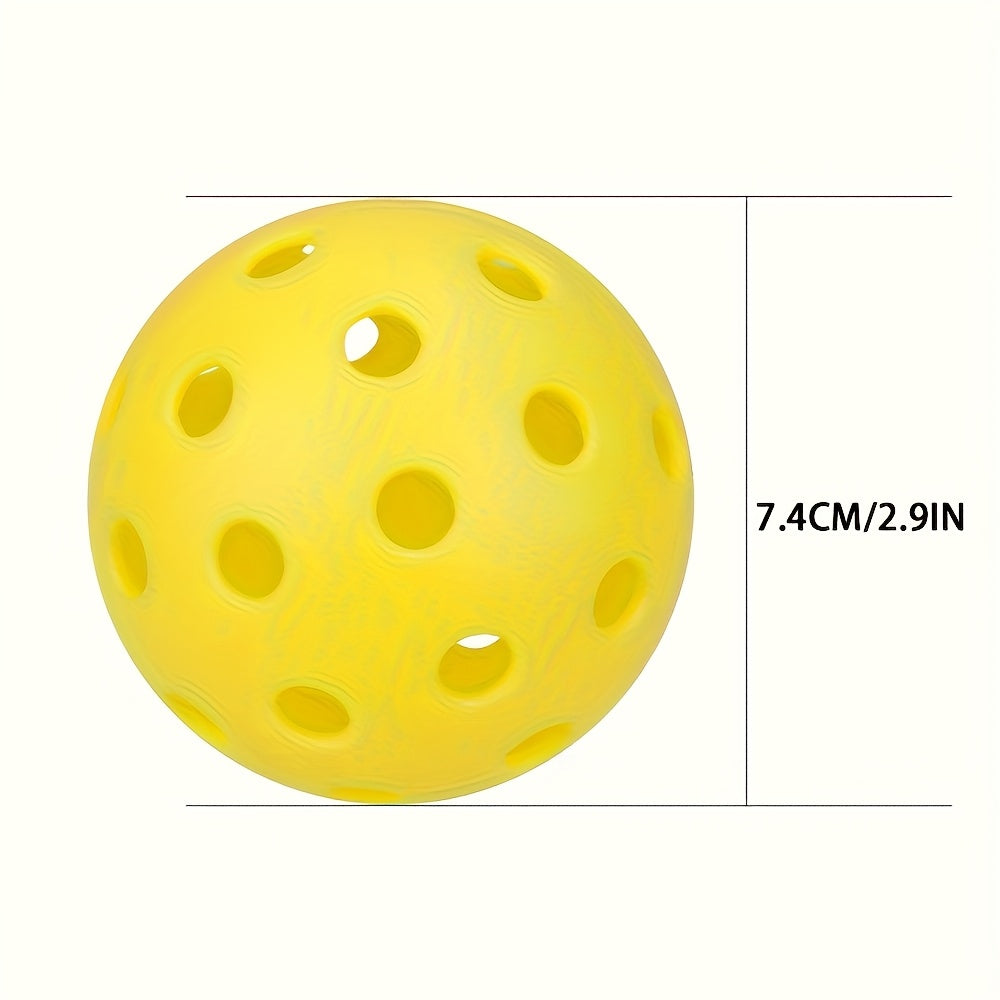1 Set Glass Fiber Pickleball Paddle with Balls - Thermally Pressed, Durable Outdoor Sports Equipment for Training and Competition