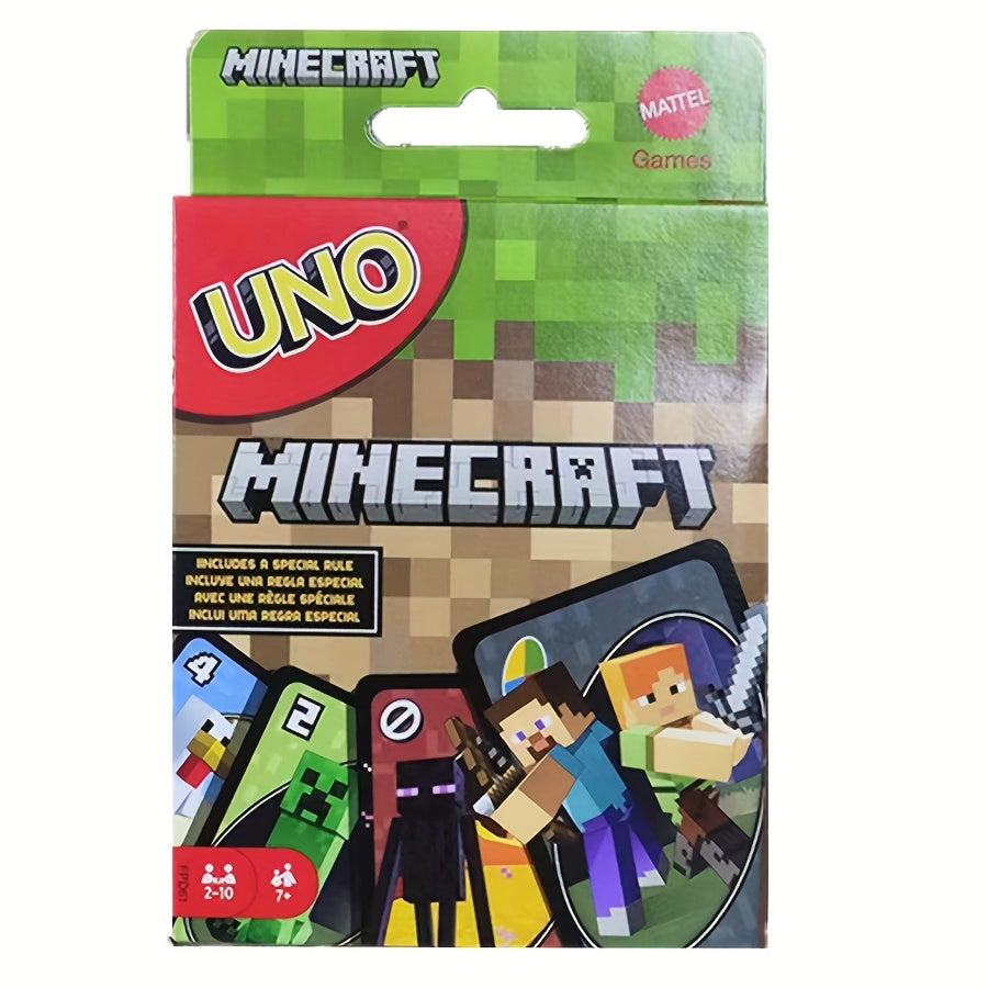 Toys / 112pcs UNO Minecraft Edition Cards - Fun Multiplayer Card Game with Exclusive Minecraft Artwork, Creeper & Zombie Designs, Perfect for Social Gatherings, Parties & Events, Card Game Accessories, Party Game Cards, Vibrant Card