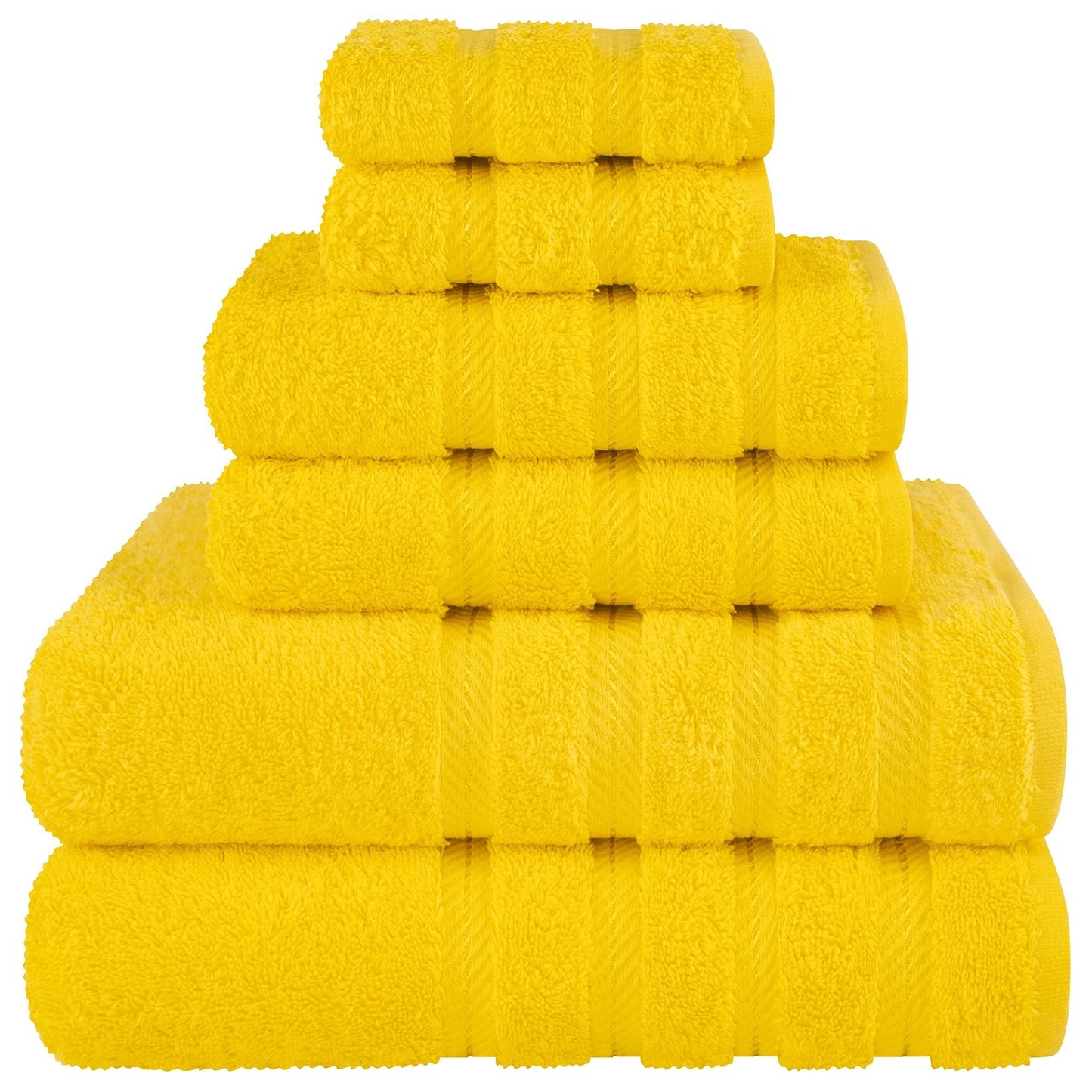 6pcs Towel Set, 2 Bath Towels 2 Hand Towels 2 Washcloths, Soft Cotton Towels, Plain Absorbent Towel For Home Bathroom, Bathroom Supplies