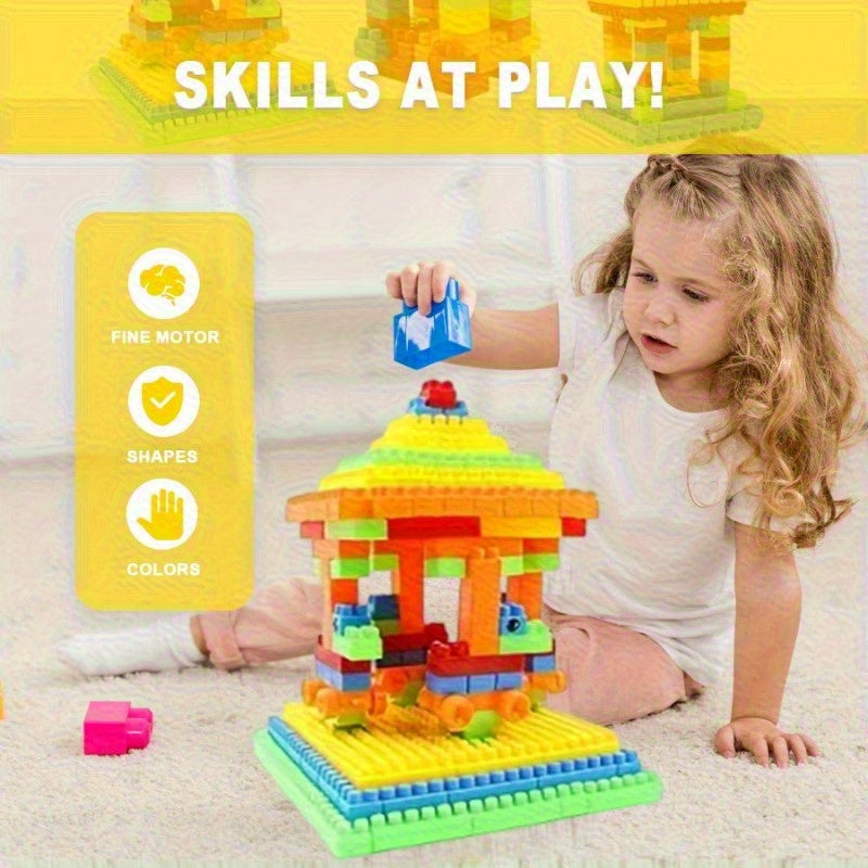 Toys / Stackable DIY Building Toys, Large Block Construction Toys for Intellectual Development, Suitable As Party Gifts, Birthday Presents for Boys And Girls, And Holiday Gifts for Easter, Thanksgiving