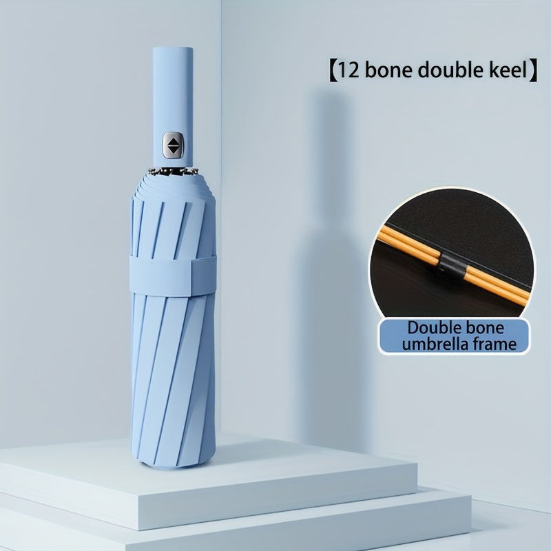 1pc Automatic Umbrella, Reinforced 24-Bone Umbrella