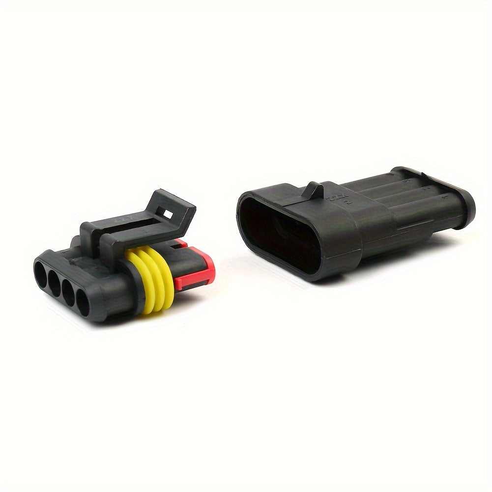 352PCS Automotive Electrical Connector Terminals Kit - Durable 1/2/3/4 Pin Wire Plugs for Car Repair and Maintenance - Easy to Install and Use - Waterproof