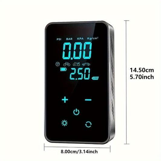 18000mAh Portable Air Compressor | Tire Inflator-Air Pump for Car - Cordless 150 PSI Tire Pump with Touch Charging/Screen/Gauge/Light for Motorcycle, Bike, Ball
