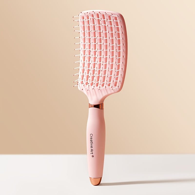 1pc Detangling Brush with Vented Design - Wet & Dry Detangler for Women, Men & Kids, Suitable for Long, Thick, Thin, Curly, Straight & Tangled Hair, Ideal for Fast Drying & Styling Massage