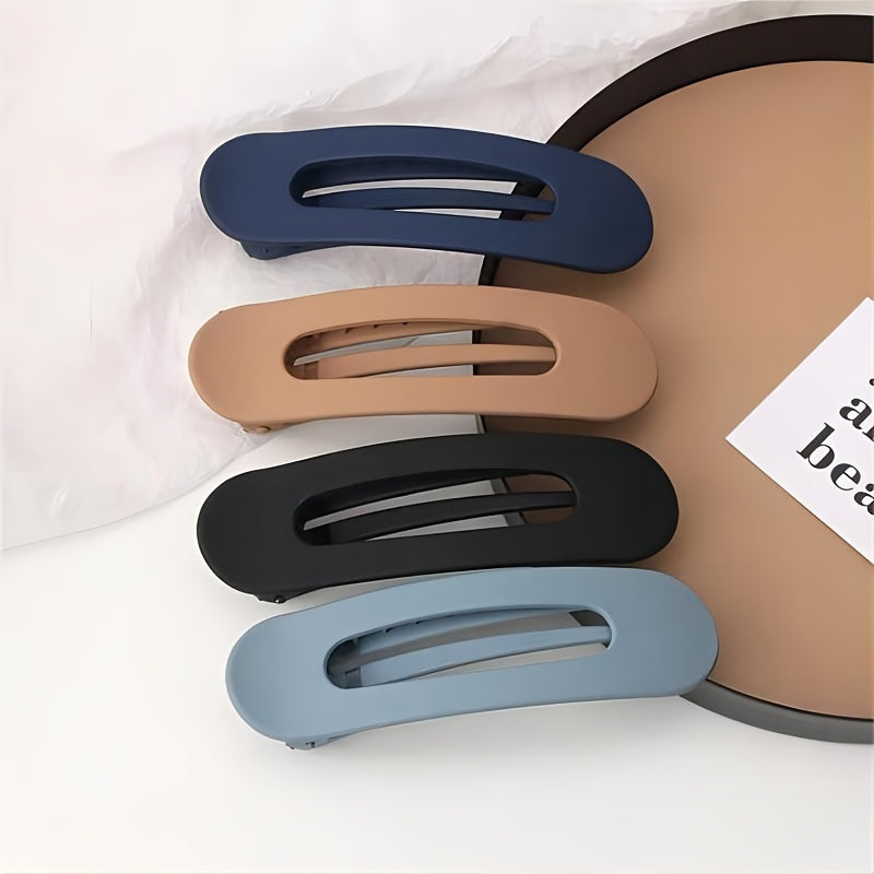 4pcs/set Solid Color Hair Clips Hair Side Clips Bangs Clips Elegant Hairdressing Accessories For Women And daily uses
