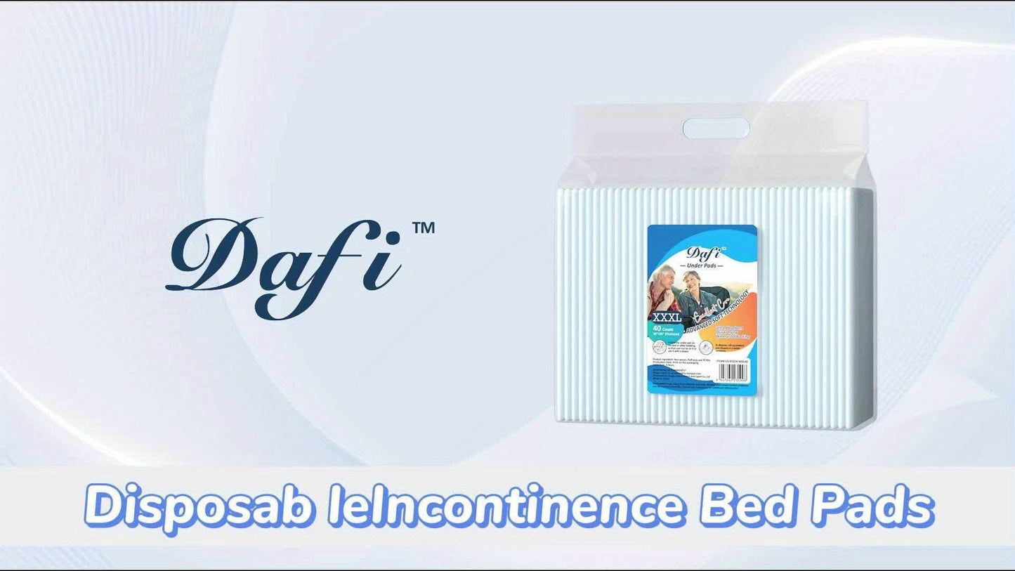 Bed Pads / DAFI 36"x 36"(40 Count) Disposable Bed Pads Extra Large Adult Incontinence Under pads, Effective Odor Control / Super Absorbent Protection for Elderly, Adult