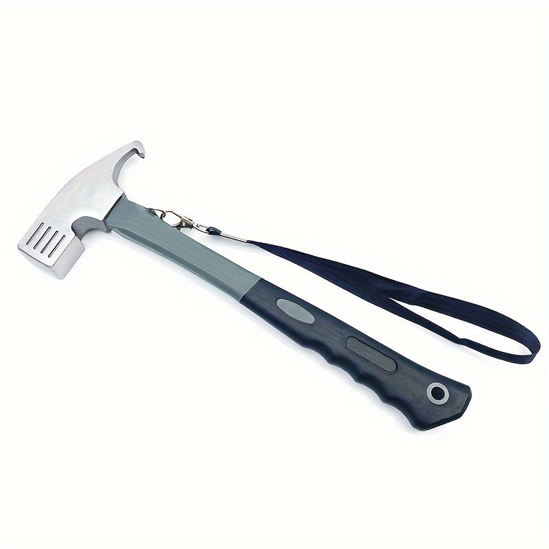 Camping Hammer: Heavy-Duty Multifunctional Steel Hammer with Tent Stake Remover & Holding Strap!Outdoor Camping Tool Suitable for home and outdoor use