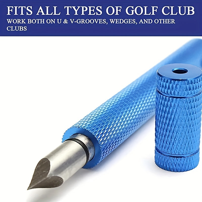 Golf Groove Sharpener - Generate Optimal Backspin for U and V Type Grooves, Improve Your Golf Game