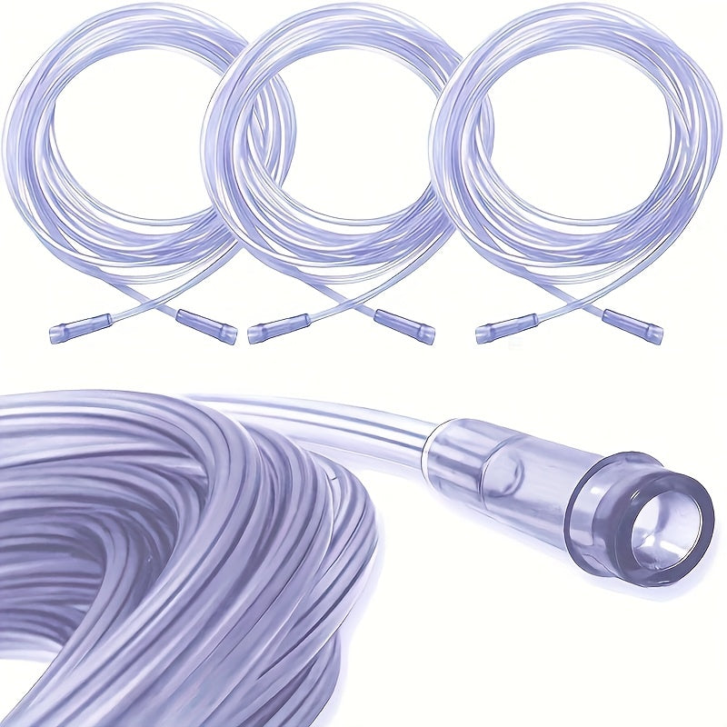 Set Of 4 Oxygen Hoses (may be used with cannulas), Each 16.4 Feet Long, High-quality Green Pressure Oxygen Tubes