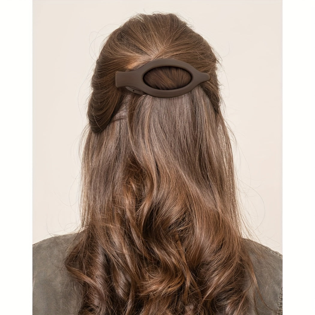 6pcs/Set French Concord Hair Clips Claw - Matte Side Slid Flat Hair Clips - Strong Hold No Slip Grip Hair Claw Clips For Thick Thin Hair (Matte Flat Clips)