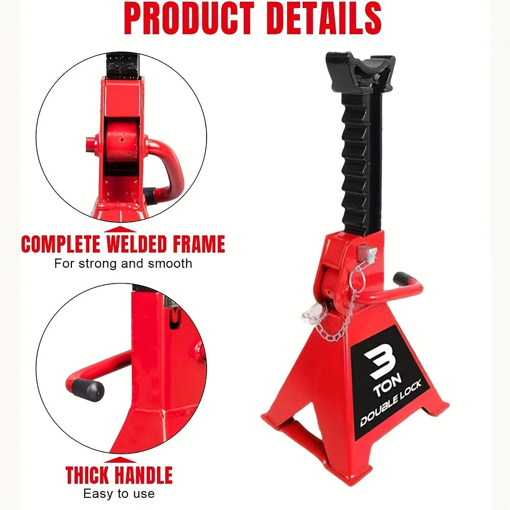 Jack Stand / Two 3-ton (6000 Pounds) Jack Stands
