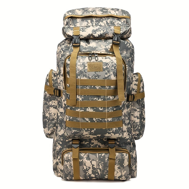 Outdoor Sport Backpack, Large Capacity Outdoor Hikingbag, Camouflage Backpack For Camping Traveling