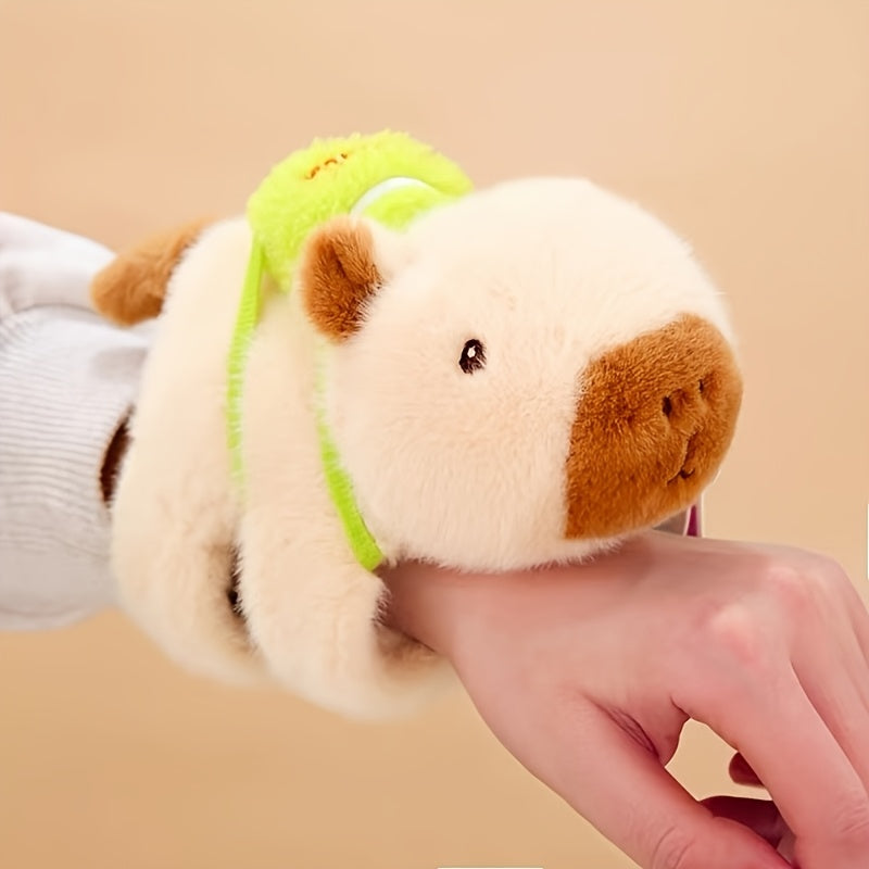 Capybara Plush,Capybara stuffed animal,animal hug clapping bracelet,plush toys, stuffed animals,plush animals, Gifts for Girls, birthday gifts for kids