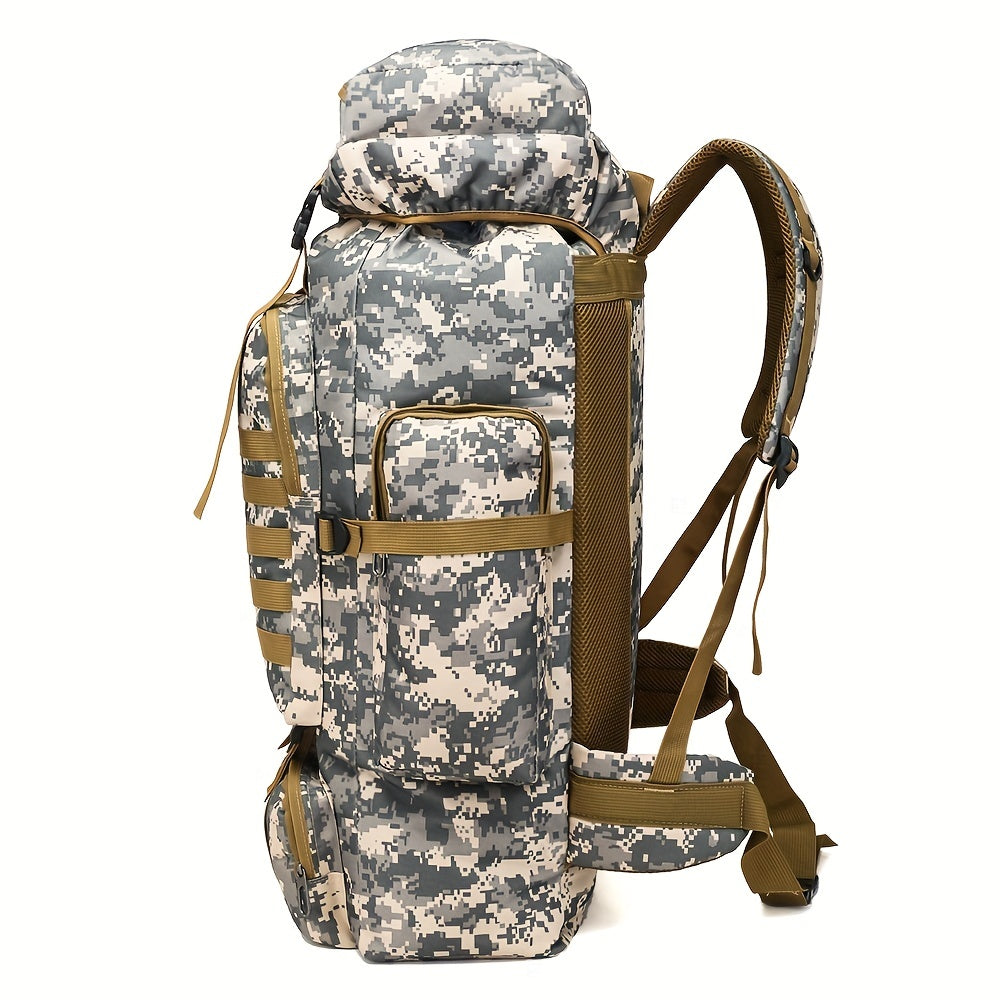 Outdoor Sport Backpack, Large Capacity Outdoor Hikingbag, Camouflage Backpack For Camping Traveling