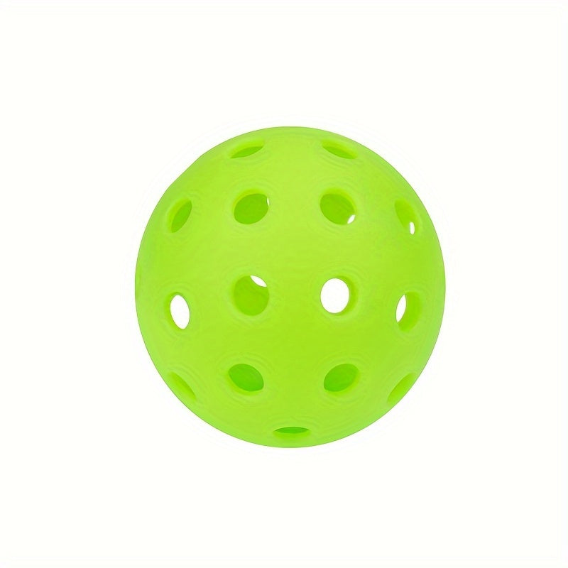 12-Pack 74mm 40-Hole Plastic Pickleball Balls, Mixed Colors, 26g, Durable and Stable, PE Material, for Outdoor Games and Sports Equipment