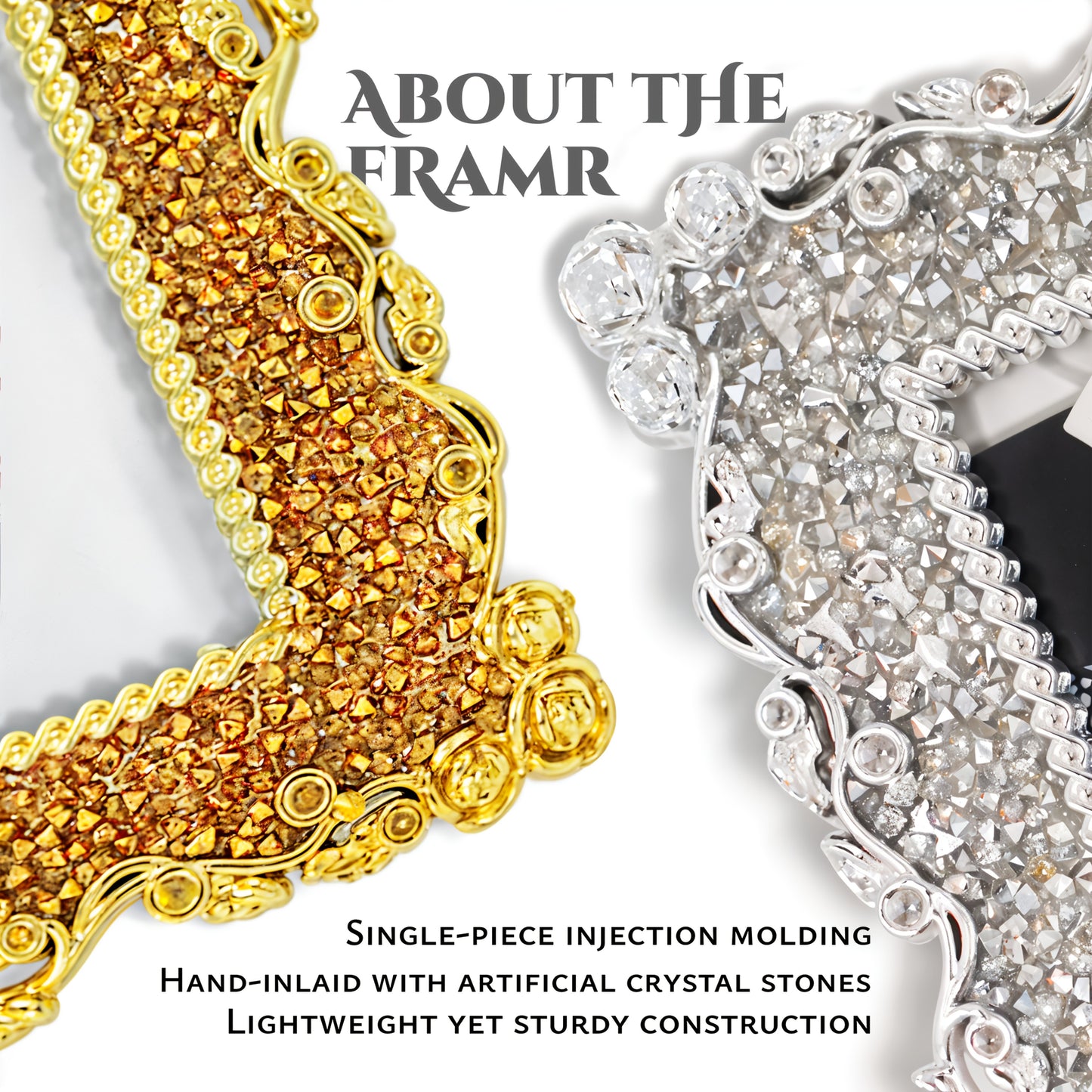 Picture Frames / Luxurious Rhinestone Embellished Picture Frame, Photo Frames, Elegant Home Decor for Living Room & Bedside, Twinkle Twinkle Design, Memory Keepsake Display, Ideal gift for weddings, Mother's Day, and Easter Pictures Are for D