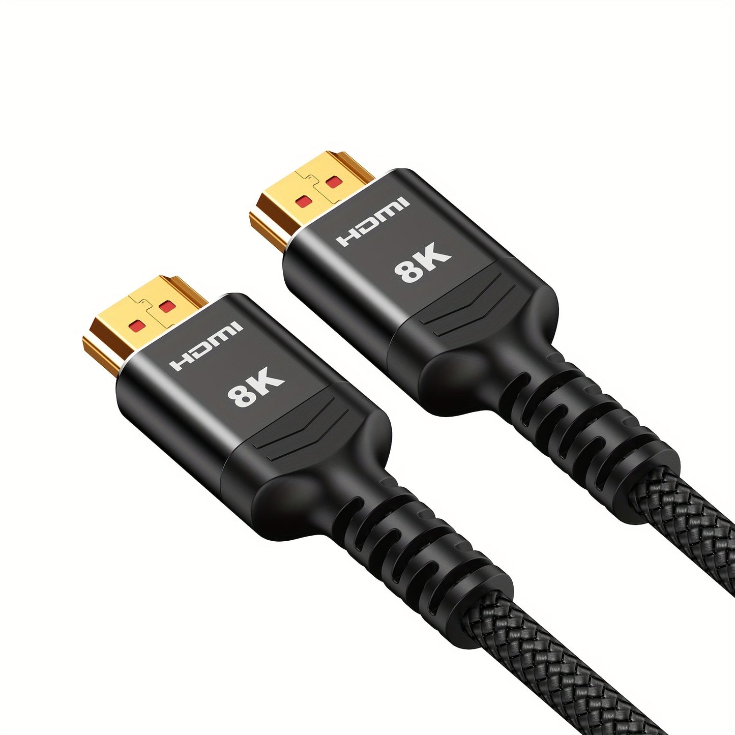 2-Pack 8K 10K HDTV Cable 3.3ft/6.6ft/10ft, 48Gbps High Speed HDTV 2.1 Cord Nylon Braided Slim 8K@60Hz, 4K@120Hz 144Hz, HDCP 2.2&2.3, eARC, Dynamic HDR, DTS:X, RTX 3090, Compatible with Roku TV/HDTV/PS5/Blu-ray