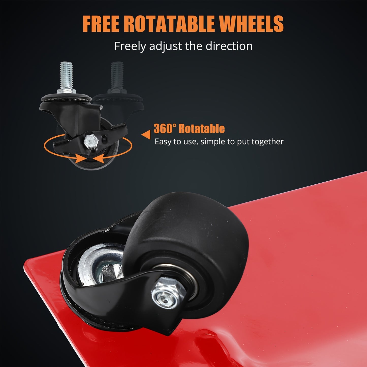Car Dolly 4 Pack 6000 Lbs Capacity Car Dolly, Heavy Duty Tire Wheel Car Dolly Ball Bearings Skate With 360° Rotational Wheel For Moving Cars, Trucks, Trailers, Motorcycles, Makes Moving A Car Easy