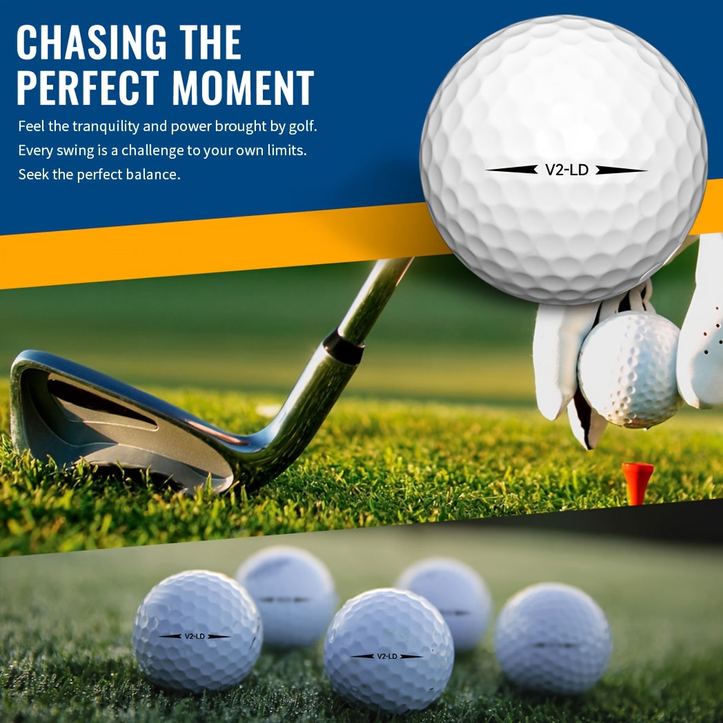 Golf Cap, Caiton 50 Pack 2-Ply Golf Balls - 332 Dimple Technology, Maximizes Distance, Controls Spin, Ultra Durable, Great for Golf Training And Tournaments