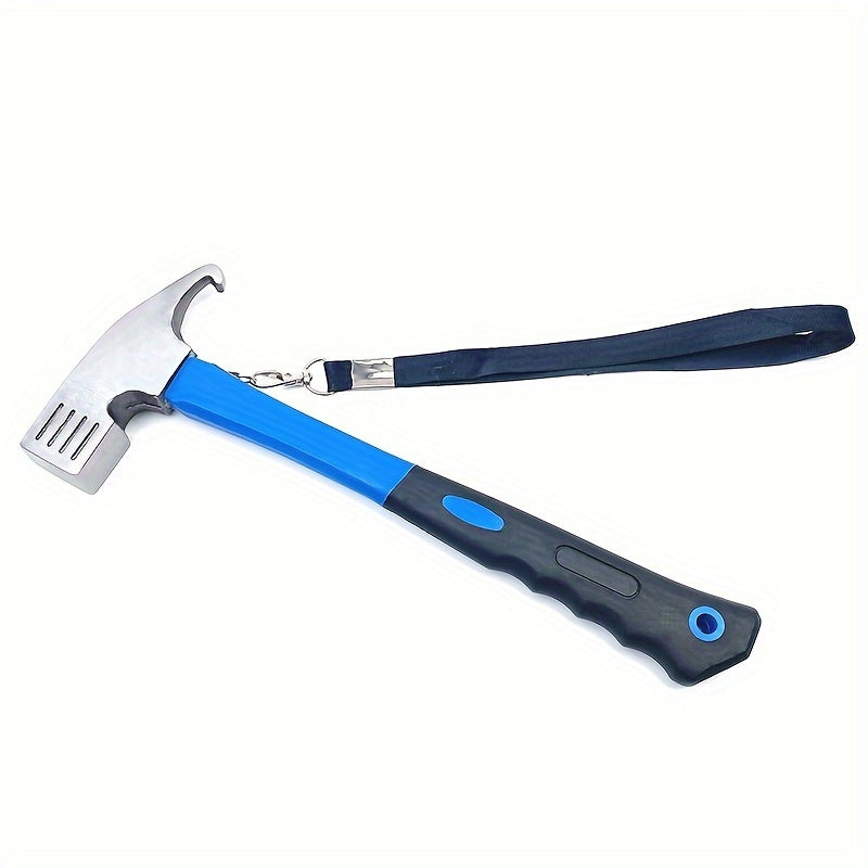 Camping Hammer: Heavy-Duty Multifunctional Steel Hammer with Tent Stake Remover & Holding Strap!Outdoor Camping Tool Suitable for home and outdoor use
