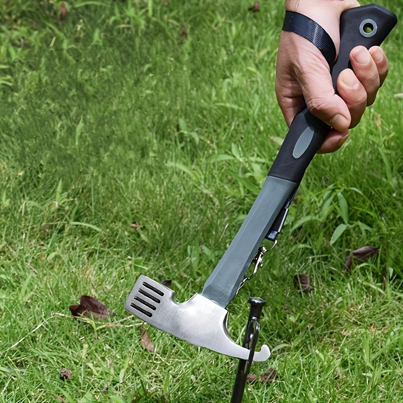 Camping Hammer: Heavy-Duty Multifunctional Steel Hammer with Tent Stake Remover & Holding Strap!Outdoor Camping Tool Suitable for home and outdoor use