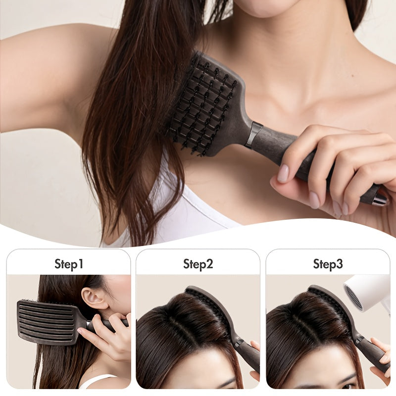 1pc Detangling Brush with Vented Design - Wet & Dry Detangler for Women, Men & Kids, Suitable for Long, Thick, Thin, Curly, Straight & Tangled Hair, Ideal for Fast Drying & Styling Massage