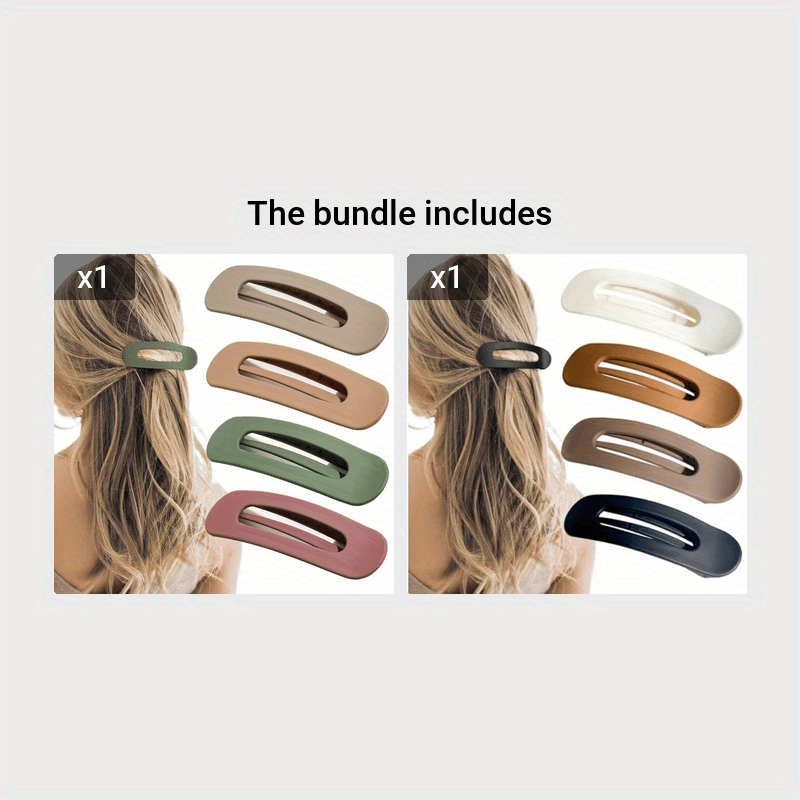 4pcs/set Solid Color Hair Clips Hair Side Clips Bangs Clips Elegant Hairdressing Accessories For Women And daily uses