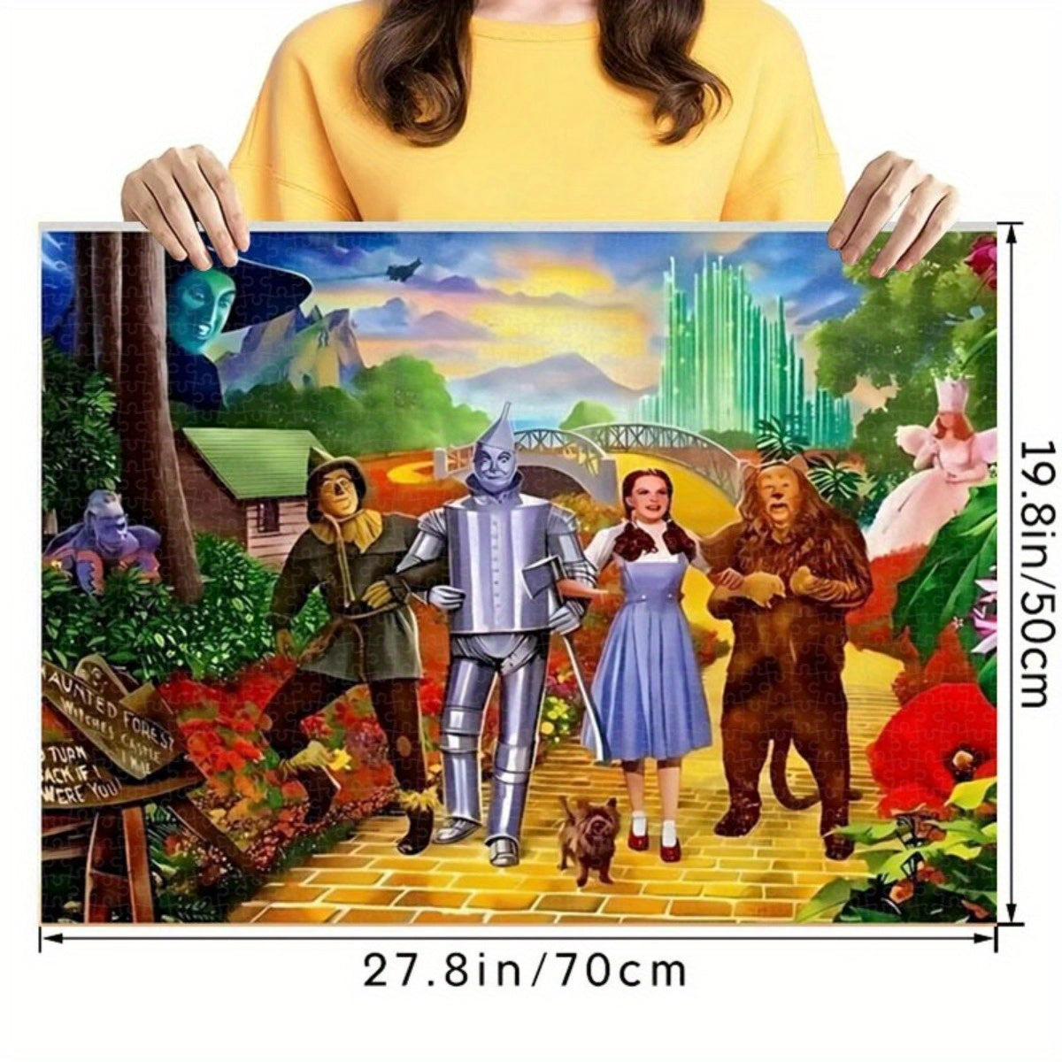 1000pcs Wizard of Oz Jigsaw Puzzle - Yellow Brick Road, Dorothy & Friends; Beginner Level; Family Puzzle