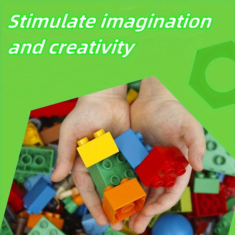 Toys / Stackable DIY Building Toys, Large Block Construction Toys for Intellectual Development, Suitable As Party Gifts, Birthday Presents for Boys And Girls, And Holiday Gifts for Easter, Thanksgiving