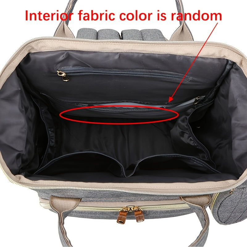 Backpack / eonothem Women's Large Capacity Elegant Multi-Compartment Backpack - Convertible Handbag/Diaper Bag with Adjustable Padded Straps, Golden-Tone Hardware, Zippered Pocket & Lining - Nylon Mom Backpack for Travel,,, Gym - Availa