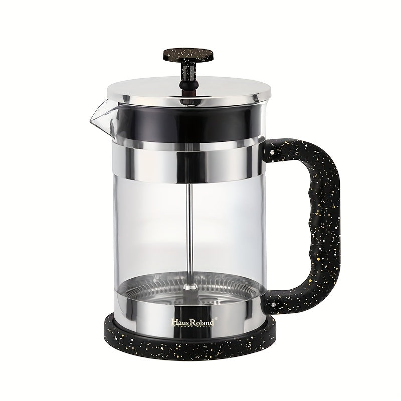 French Press Coffee Maker / Hausroland French Press Coffee Maker, Coffee Pot, Filter Cup Set, Tea Pot, Hand Drip Home Use Double Filter Mesh Glass French Press Pot