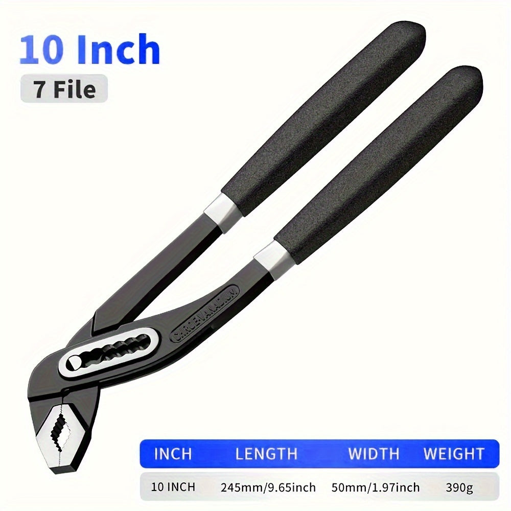 1PCS Groove Joint Pliers High Visibility Straight Jaw Mortise And Tenon Pliers For Pumps And Groove Joints.