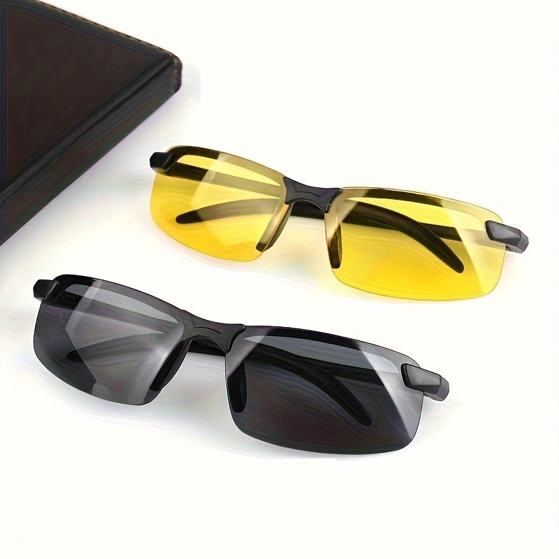Sunglasses 2025 New Photochromic Fashion Glasses for Men & Women - Day & Night Driving Glasses with, Anti-Scratch, Zinc Alloy Frame, Sport Design - Blue Light Blocking, Auto-Tinting Lenses for Car,, Activities - Ideal Gift, Car Safe Dri