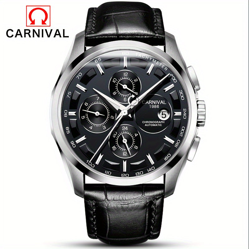 [I&W Carnival] Men's Mechanical Business Watch, Men's Automatic Winding Watch, Festival Gift