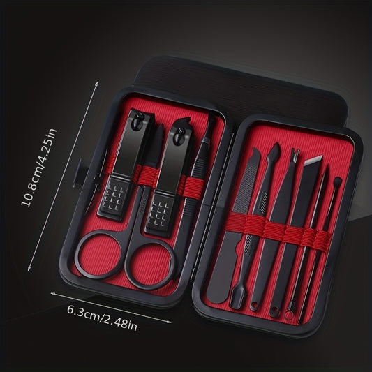 10/24pcs Nail Clippers Manicure Tool Set, With Portable Travel Case, Cuticle Nippers And Cutter Kit, Professional Nail Clippers Pedicure Kit, Grooming Kit For Travel