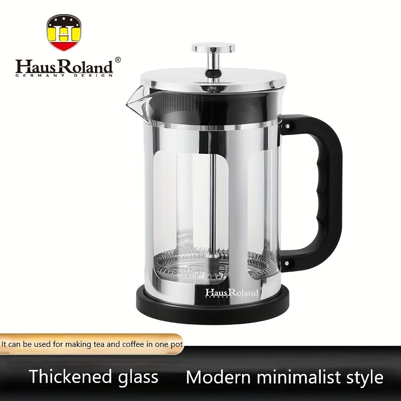 French Press Coffee Maker / Hausroland French Press Coffee Maker, Coffee Pot, Filter Cup Set, Tea Pot, Hand Drip Home Use Double Filter Mesh Glass French Press Pot